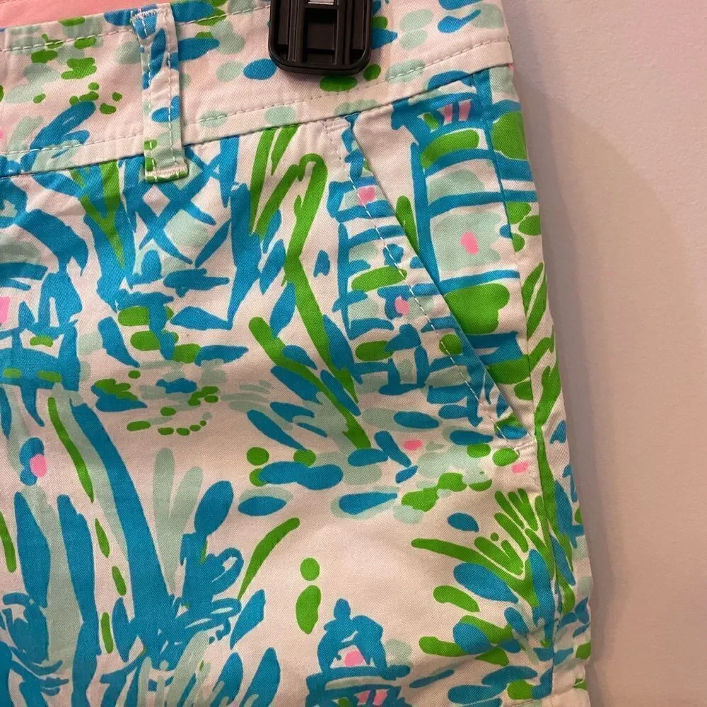 Lilly Pulitzer Callahan 100% Cotton Shorts Women Size 0
